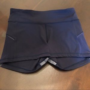 Navy Lululemon Tight Short